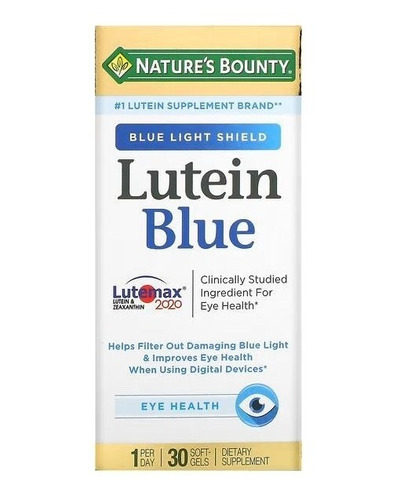 Natures Bounty | Lutein Blue I 30 Softgels I Importado 