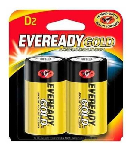 Pilas Alcalinas Eveready Gold D Grandes X2