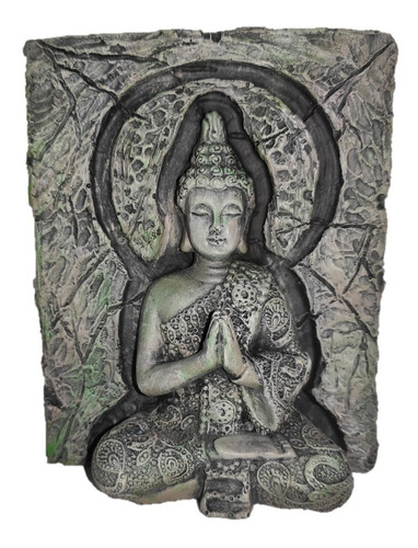 Miniatura Templo Buda Sidarta Para Terrário Resina 10 Cm