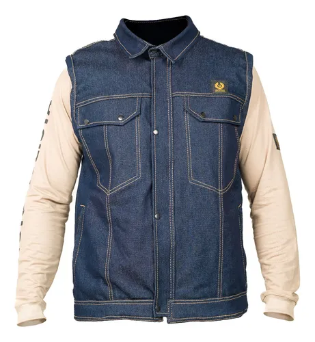 Colete jeans sale moto clube