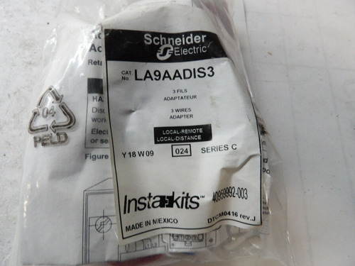 New Schneider Electric Instakits Series C 3 Wire Local Rem