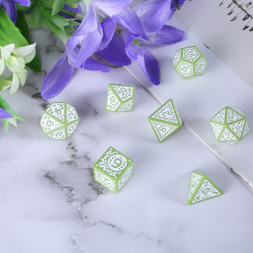 (a) Dados Poliédricos Acrílicos, Dados De Juego De Múltiples
