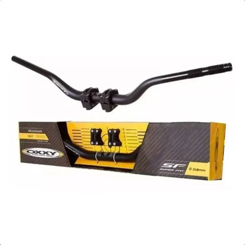 Guidon Esportivo Oxxy Alto Preto Nxr Bros 125 160 150