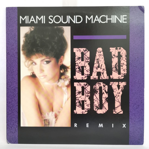 Miami Sound Machine Bad Boy Remix Vinilo Japonés Maxi Singe 