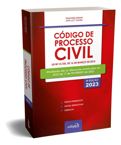 Código De Processo Civil - Mini - 2023 - Novo