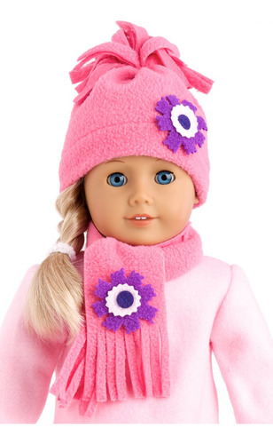 - Gorro Y Bufanda - Ropa Muñeca American Girl De 18 Pu...