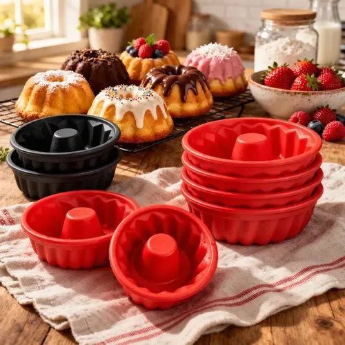Formas De Silicone Cupcake Kit 12 Un Bolinho Lancheira Torta Resistente Para Forno Air Fryer Freezer Antiaderente Nuun