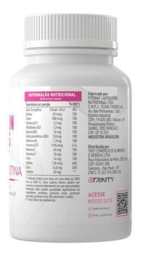Imagem 2 de 2 de Hair Skin & Nails Com Biotina 30 Capsulas - Trinity