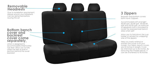 Fundas De Asiento Automotriz De Tres Filas De Color Caqui Cl