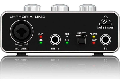 Interface De Áudio Behringer U-phoria Um2 Usb