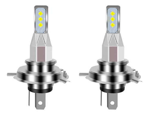 2 Bombillas Led H4, 20000 Lm, 6000 K, Luz Blanca, 80 W, 6 Bo