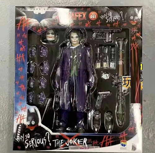 Figura De Acción Articulada Mafex 051 Joker In Batman, De Ju
