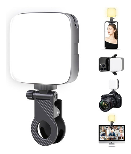 Luz Led Rgb Flash P/ Celular, Notebook Portátil Recargable Luz