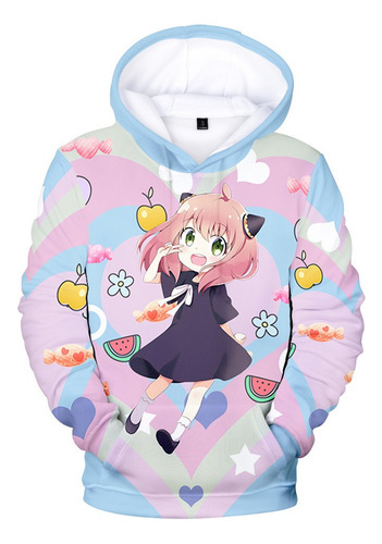 Db Sudadera Con Capucha Spy X Family Kawaii Forger Anya For Ni