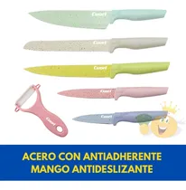 Comprar Set De Cuchillos 6 Piezas Cuori C\u002Fantideslizante Reyofertas