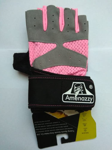 Imagen 8 de 10 de Guantes Deportivos De Entranamiento Mitón Gym Calidad Rosado