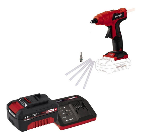 Pistola De Silicona Einhell Te-cg 18 Mas Cargador Y Bateria