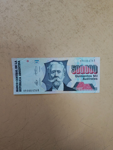Australes Billete $500000 Serie A (Usado)