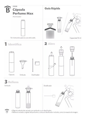 Capsula Perfume Max Recargable Betterware 10 Ml 2 Pzas