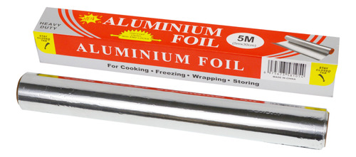6 Rollos Papel Aluminio Para Cocina Repostería Asado 5 Mts