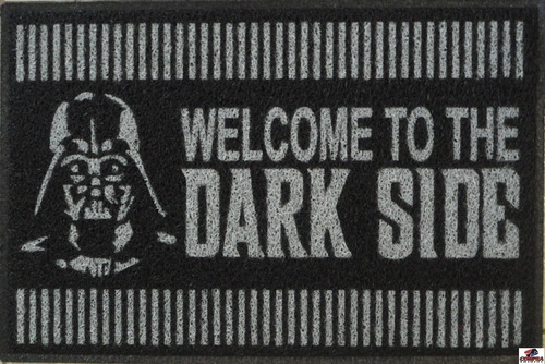 Tapete Capacho Personalizado De Porta Welcome The Dark Side