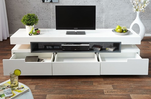 Imagen 5 de 7 de Mueble Tv Ref: Livo De 180 Cm En Madera Lacada Poliuretano