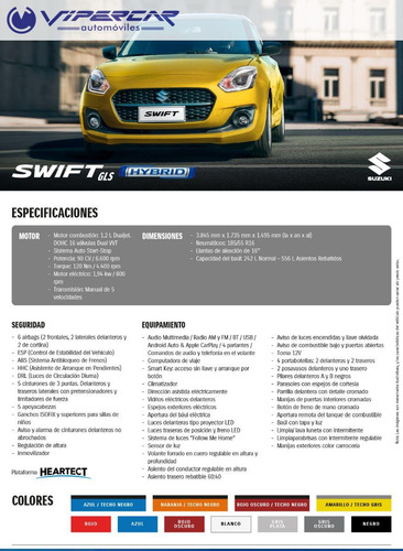 Imagen 23 de 25 de Suzuki Swift Gls Hibrido 1.2 2023 0km