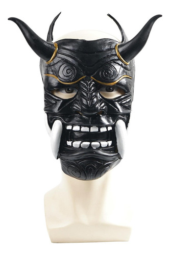 . Samurai Japonés Oni Máscara Máscara Látex Para