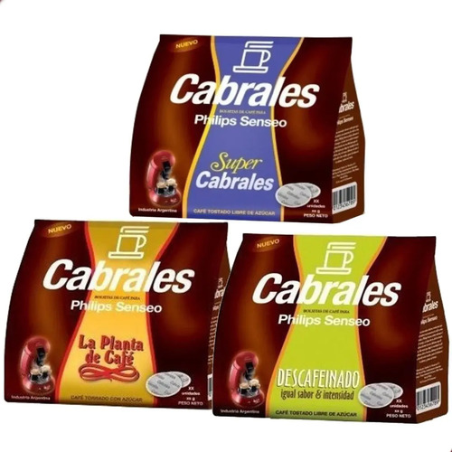 Capsulas Cabrales de Cafeteras Senseo 16 monodosis