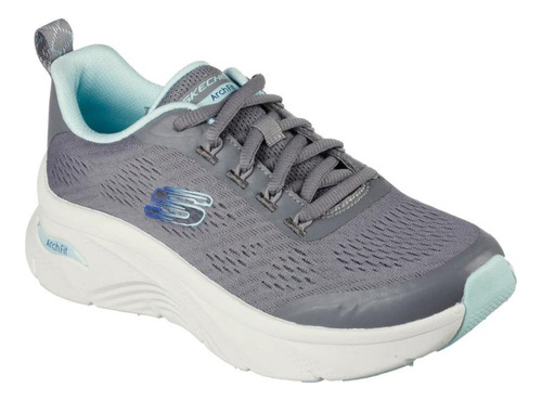 Zapatilla Skechers Dama Arch Fit D'lux - 149687 Gris Cuo