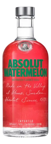 Absolut Vodka Watermelon Botella 700ml X3