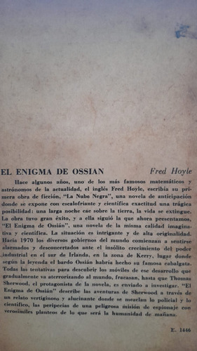 Fred Hoyle - El Enigma De Ossián (Usado)