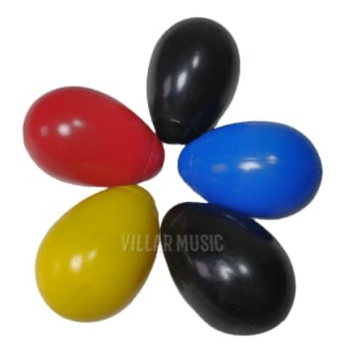 Ganza Ovinho Chocalho Colorido Eggs Colorido 5 Peças Torelli