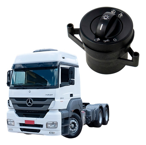 Chave Luz Farol Mercedes Axor Atego Compatível
