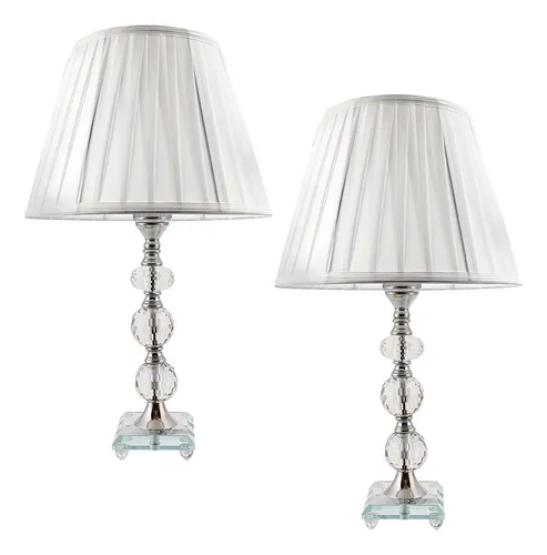 comprar Kit 2 Abajures Mesa Quarto Escritório Cabeceira Decorativo Estrutura 2x512