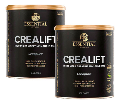Kit 2x Crealift Creapure - 300g - Essential Nutrition