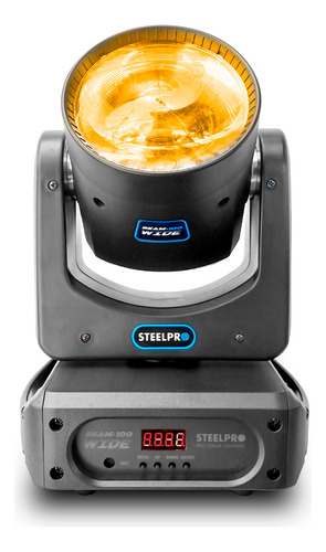 Cabeza Movil Led Beam 100w, Disco De 7 Colores By Steelpro