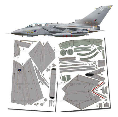 Panavia Tornado Raf 1.33 Papercraft