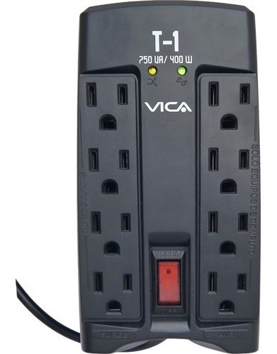 Regulador Electrónico De Voltaje 750 Va 400 Watts 8 Tomas 5-