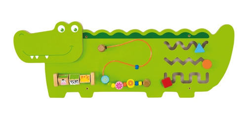 Panel Sensorial Cocodrilo Pared Juego Juguete Niños Infantil