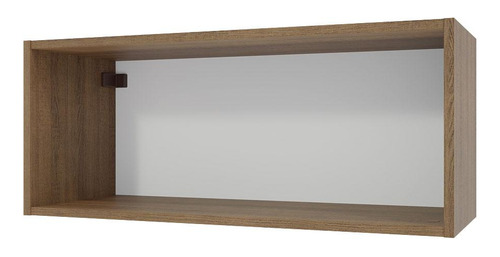 Armário Aéreo 80cm Nicho Cozinha Lux, Glamy, Agata Madesa Cor Rustic XMG25810PR