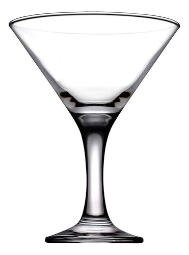 6 Copas De Vidrio Martini Bistro Cocktail 190 Ml Pasabahce Color Transparente