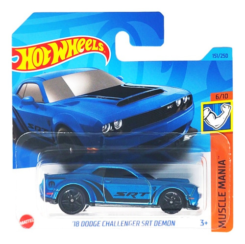 Hot Wheels Carro Dodge Challenger Srt Demon Coleccionable