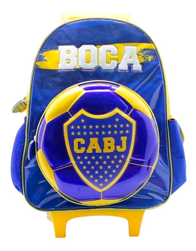 Mochila Escolar Carro 16´´ Futbol Boca Juniors Bo479 Cresko