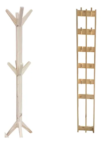Perchero nordico de madera sale
