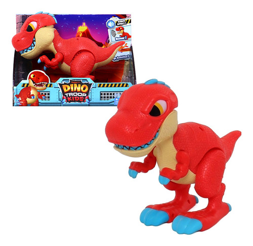Dinosaurio Rex Y Sonido, Dino Troop Kids Coleccionable 12847