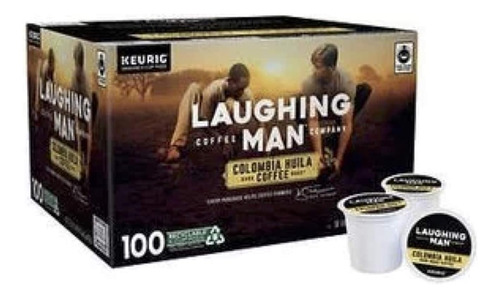 Laughing Man K-cups De Café Tostado Oscuro Colombia Huila, 1