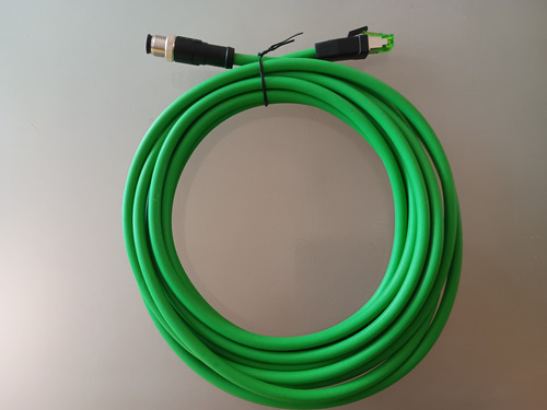 Cable Ethernet Industrial Rj45-m12 Codigo D, 5m, Sensopart