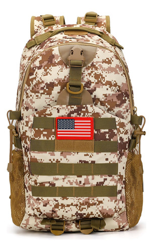 Mochila Táctica C-desdert 40l Camuflaje Escolar Usb Color Nombre Del Diseño