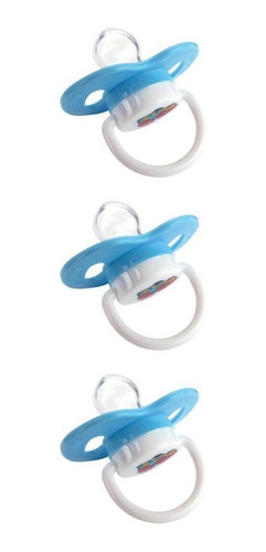 Kuka 2366 Chupeta Plus Nº1 Silicone Rn Azul (kit C/03)